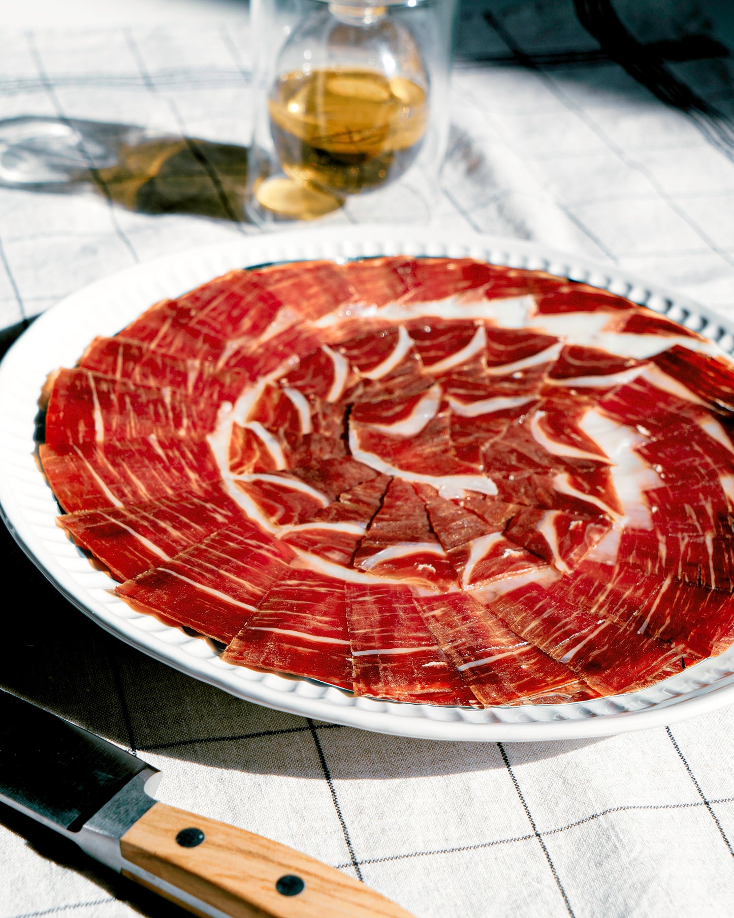 Jamón de bellota 100% Ibérico a cuchillo plato 100 g