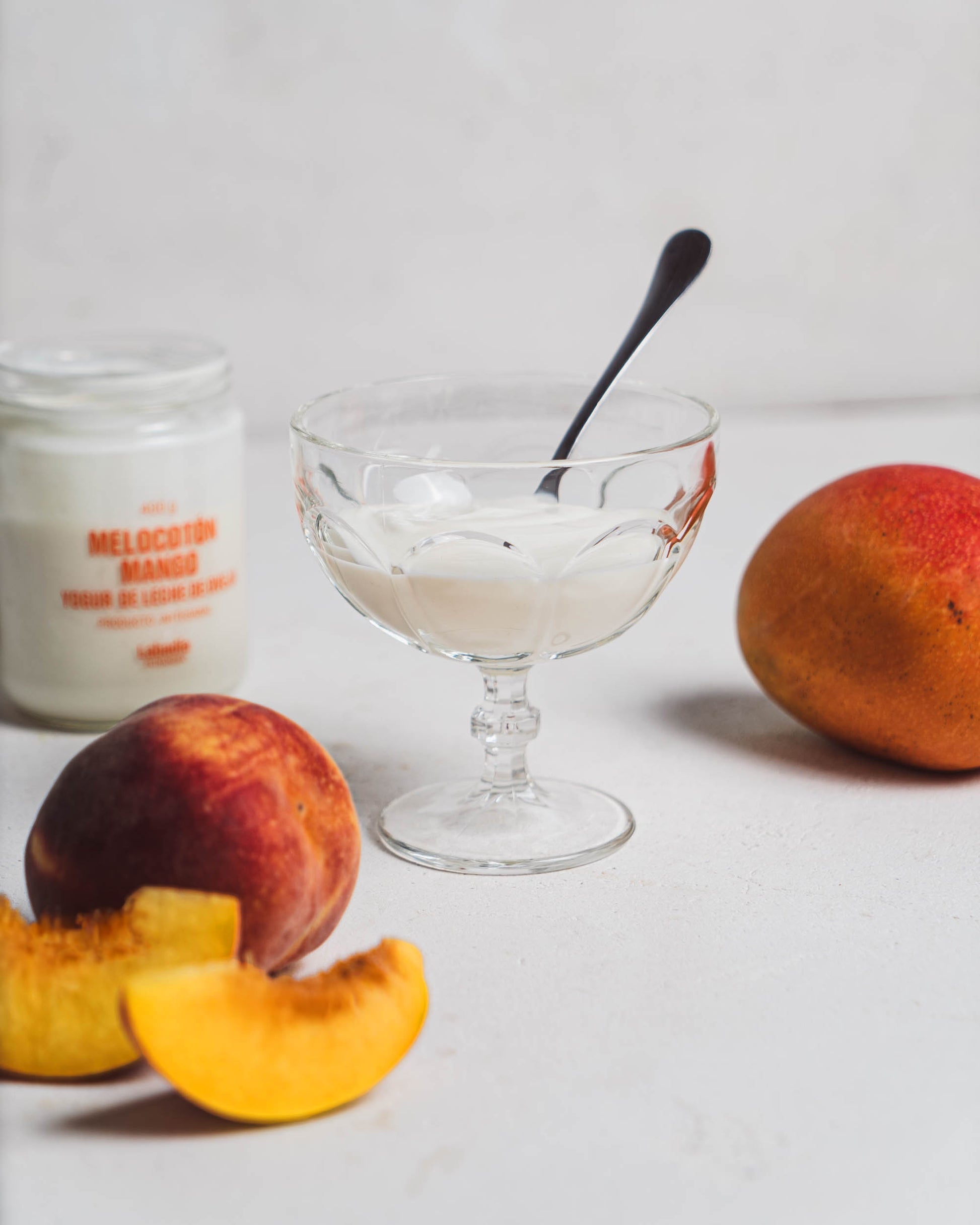 yogur de melocoton y mango