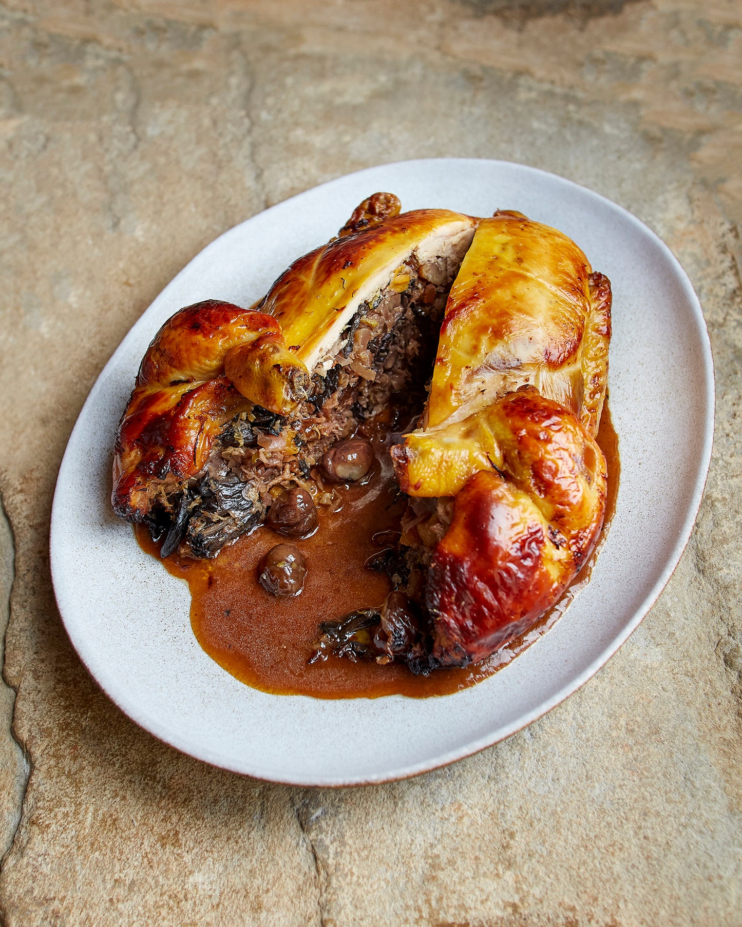 Pollo Relleno de los Hermanos Manzano