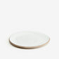 Plato de loza blanco para pan