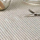 Mantel pequeño 100% lino cuadros