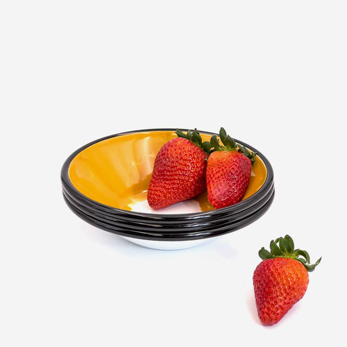 A Little Color Yellow Soup Bowl