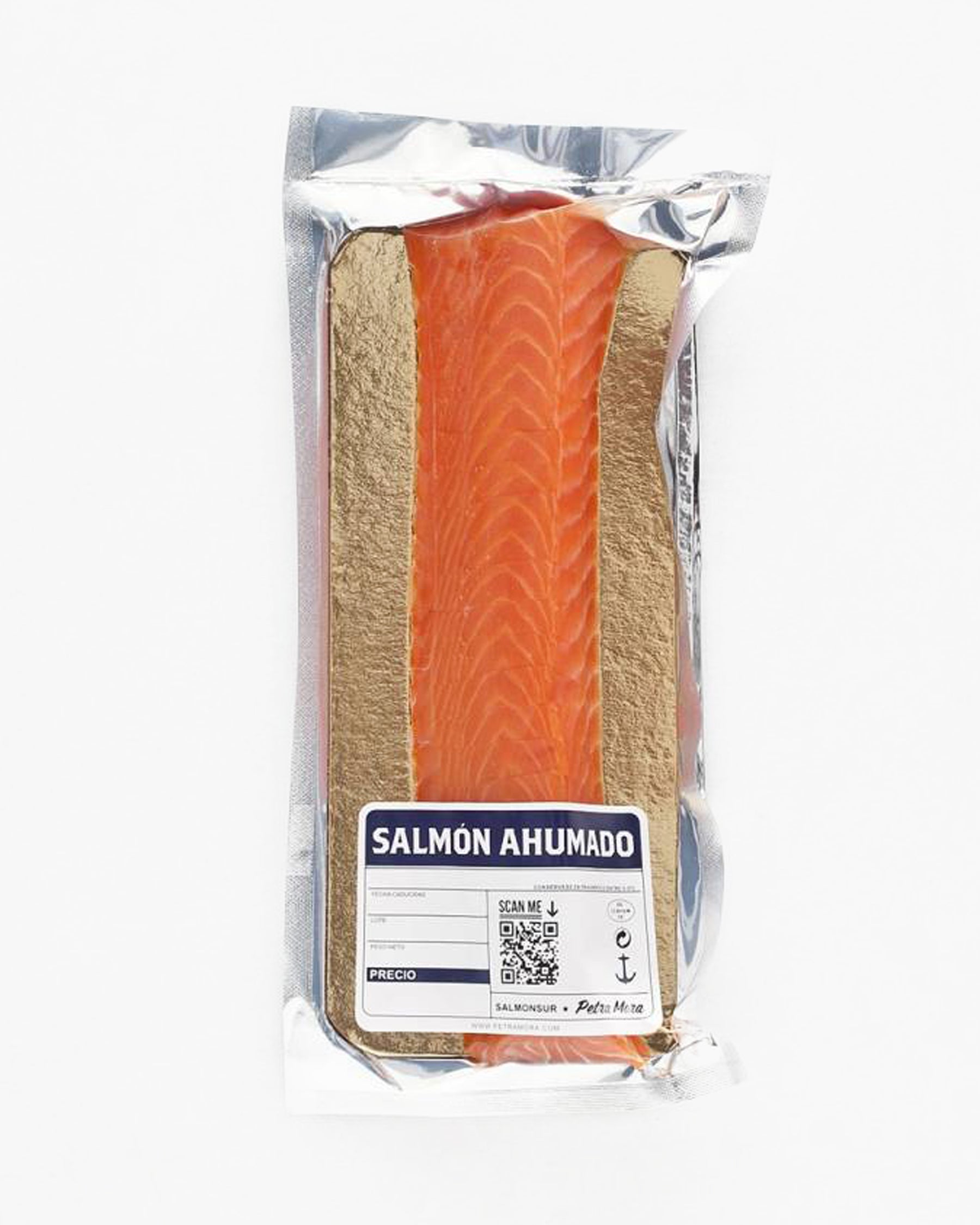 Lomitos de salmón noruego ahumado en tacos 160 g