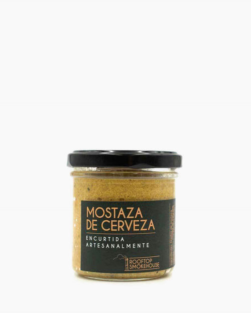 Mostaza de cerveza Rooftop Smokehouse 140 g