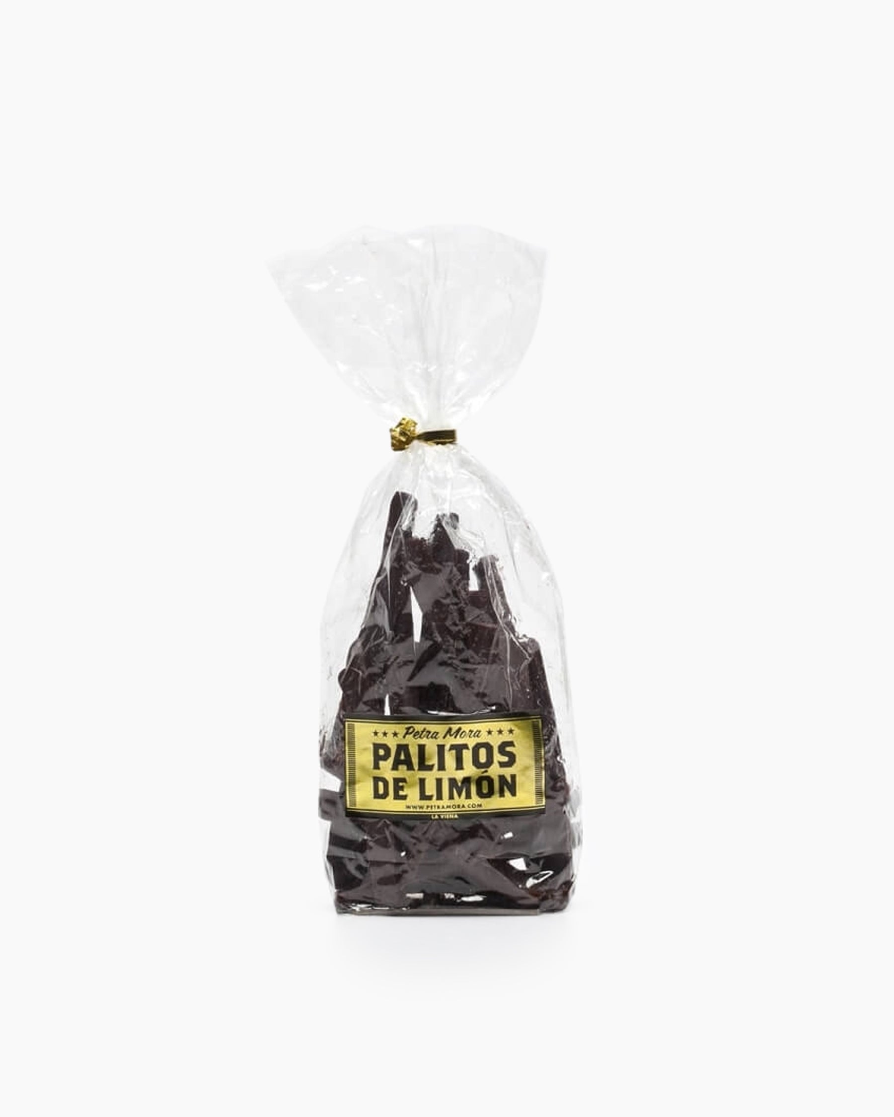 Palitos de limón cubiertos de chocolate negro