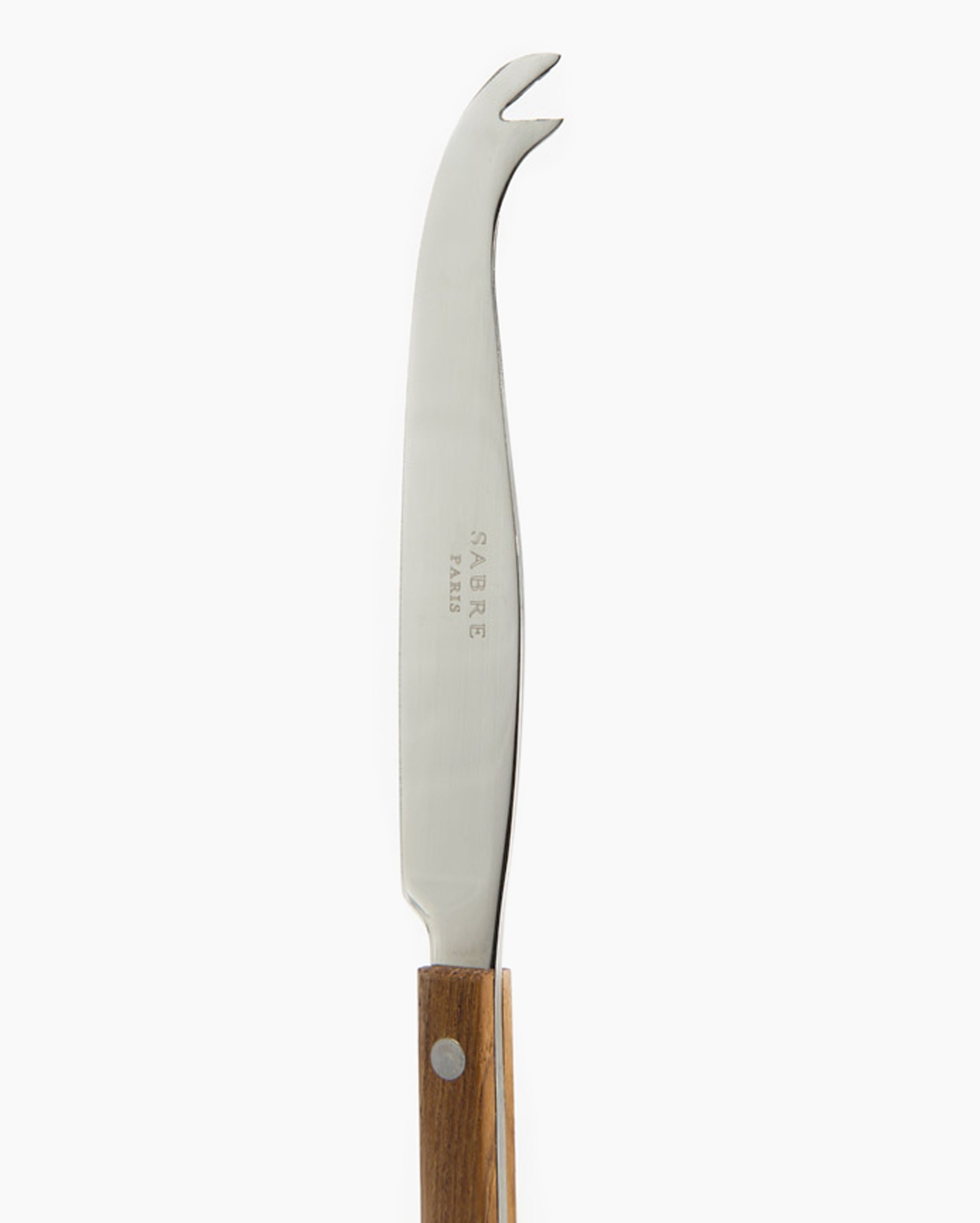 Cuchillo para queso con mango de teca